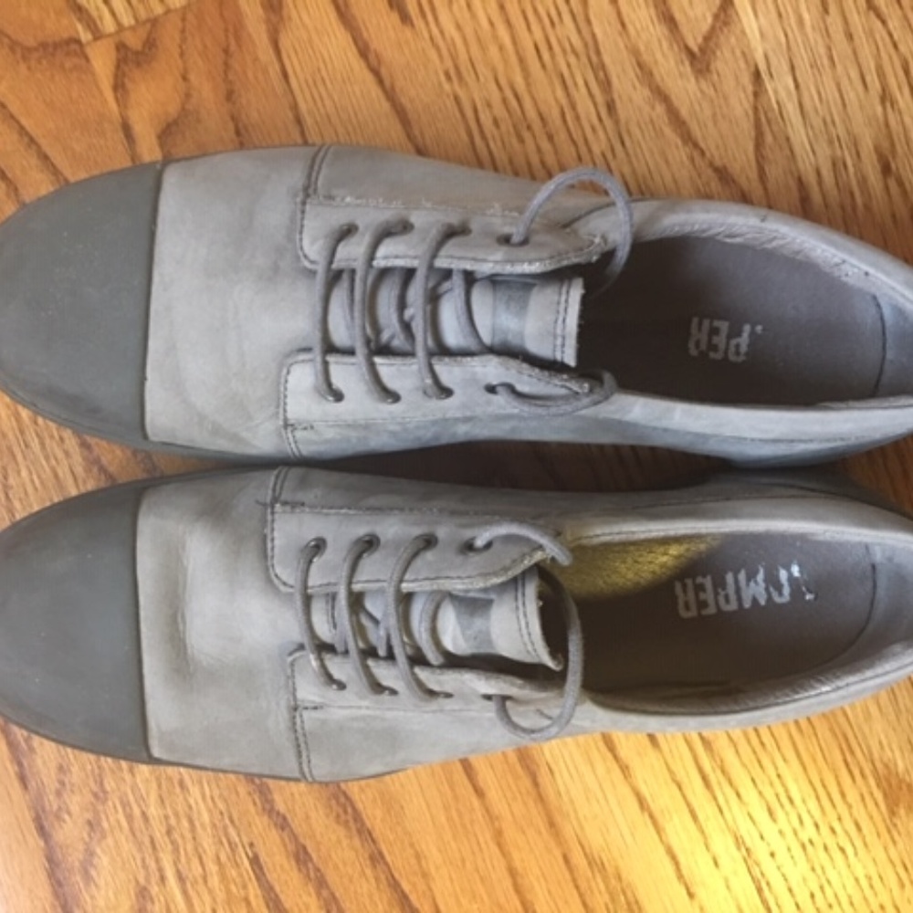 Camper Grey suede shoes